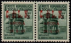 C.L.N. Arona 3 l. Monumenti distrutti in coppia orizzontale di cui ...