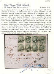 Da Tunisi a Livorno ove giunse il 30 MAG 74 via Cagliari con Vittorio ...