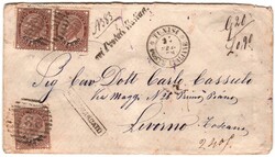 Raccomandata da TUNISI * POSTE ITALIANE * 28 FEB 78 - C2 a Livorno ...