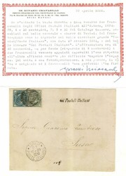 Da TUNISI * POSTE ITALIANE * 27.10.81 a Susa con Vittorio Emanuele II ...