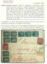 Da Tunisi a La Chaux-de-Fonds (Svizzera) ove giunse il 9 APR 1889 con ...