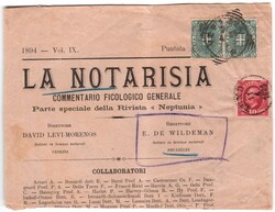 Svezia - testata del giornale "La Notarisia" da Venezia 7.4.95 a Lund ...
