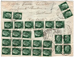 Racc. da Guilmi 3.5.45 a Napoli con al retro Imperiale 25 c., 28 es. ...