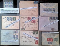 Dodecaneso Amministrazione Militare Greca - 9 lettere del 1947 con ...