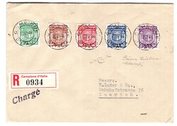 Campione - Stemma I tiratura 5 val. cpl. (S.2) su racc. F.D.C. da ...