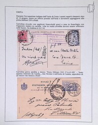 Creta 1941 - cartolina affrancata con francobolli greci, resa in ...