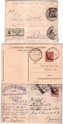 Tripoli di Barberia - 6 lett./cart. con varie affr. di Regno o ...