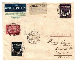 Perù - raccomandata da Rodi (Egeo) 14.11.34 a Lima con Pittorica 5 l ...
