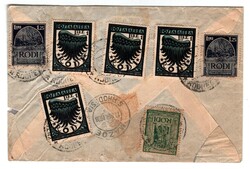 Sud Rodesia - lettera aerea da Rodi (Egeo) * Posta Aerea * 3.3.38 a ...