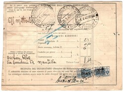 Pacchi p. 10 c. Somalia Italiana annullato Dire Daua 26.3.40 (2) come ...