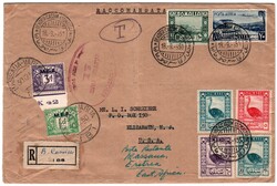 M.E.F. - raccomandata da Bender Cassim negli USA, affrancata con ...