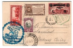 Cartolina Zeppelin racc. aerea da San Marino 26.5.33 a B.Aires con ...
