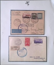 Maggio 1933 - PA Zeppelin Cirenaica 6 val. cpl. (A.12/17) su 6 ...