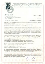 24.5.33 - raccomandata aerea Via Zeppelin da Rodi (Egeo) a Barcellona ...