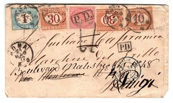 Da Buenos Aires 13.4.72 a Roma ove venne tassata con segnatasse 10 c. ...