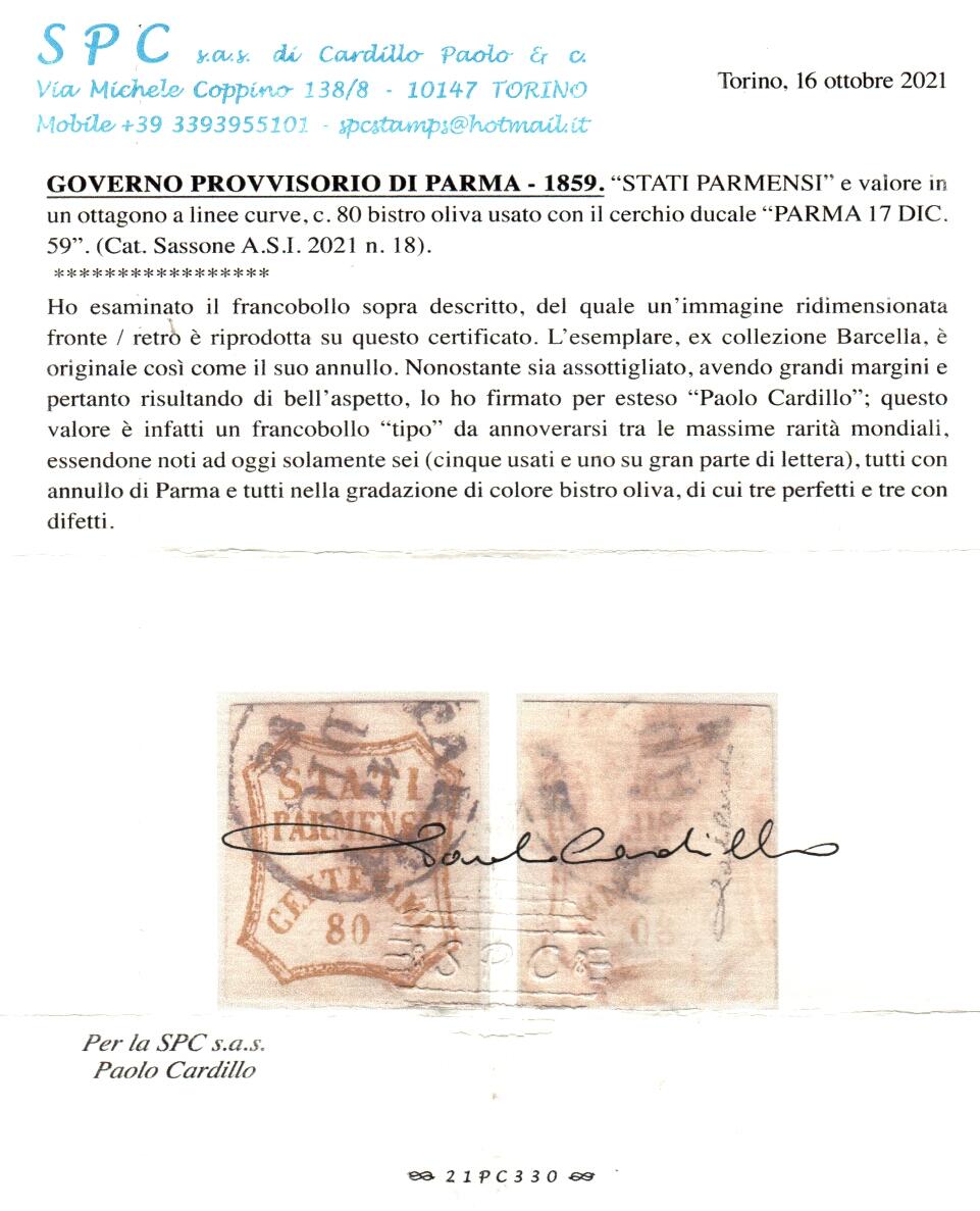 Image 3 for lot number 696 for Filatelia Sammarinese Public Auction