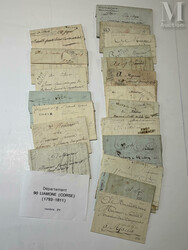 CORSE 90, LIAMONE 1793-1811. 21 marques dont : BASTIA occupation ...