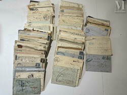 CORSE. Bel ensemble de marques et timbres sur lettres en collection ...