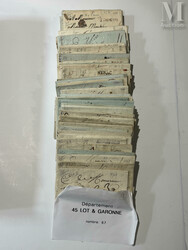 Très bel ensemble composé de plus de 1000 plis des départements 20 ...