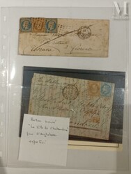 FRANCE. 3 Albums période 1849 - 1880, quelques affranchissements ...