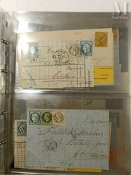 FRANCE. 3 Albums période 1849 - 1880, quelques affranchissements ...