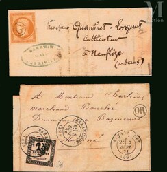 Jolie collection de France. Timbres sur lettre, période classique et ...