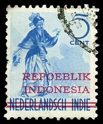 5¢ Blue used, scarce, F-VF