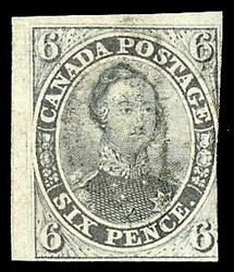 6p Slate Violet used, just in frame at right to very large margins, ...