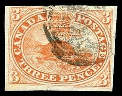 3p Beaver nicely used, VF