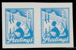 The complete set of three 1940 English language issue imperforate ...
