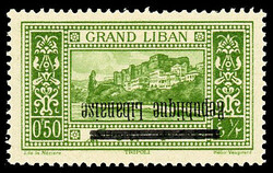 0.50 Yellow Green mint with INVERTED OVERPRINT error (Yvert #85b, 70 ...