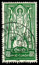 2sh6p Bright Green used, VF