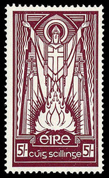 5sh Brown Violet mint, VF LH