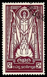 5sh Brown Violet used, VF