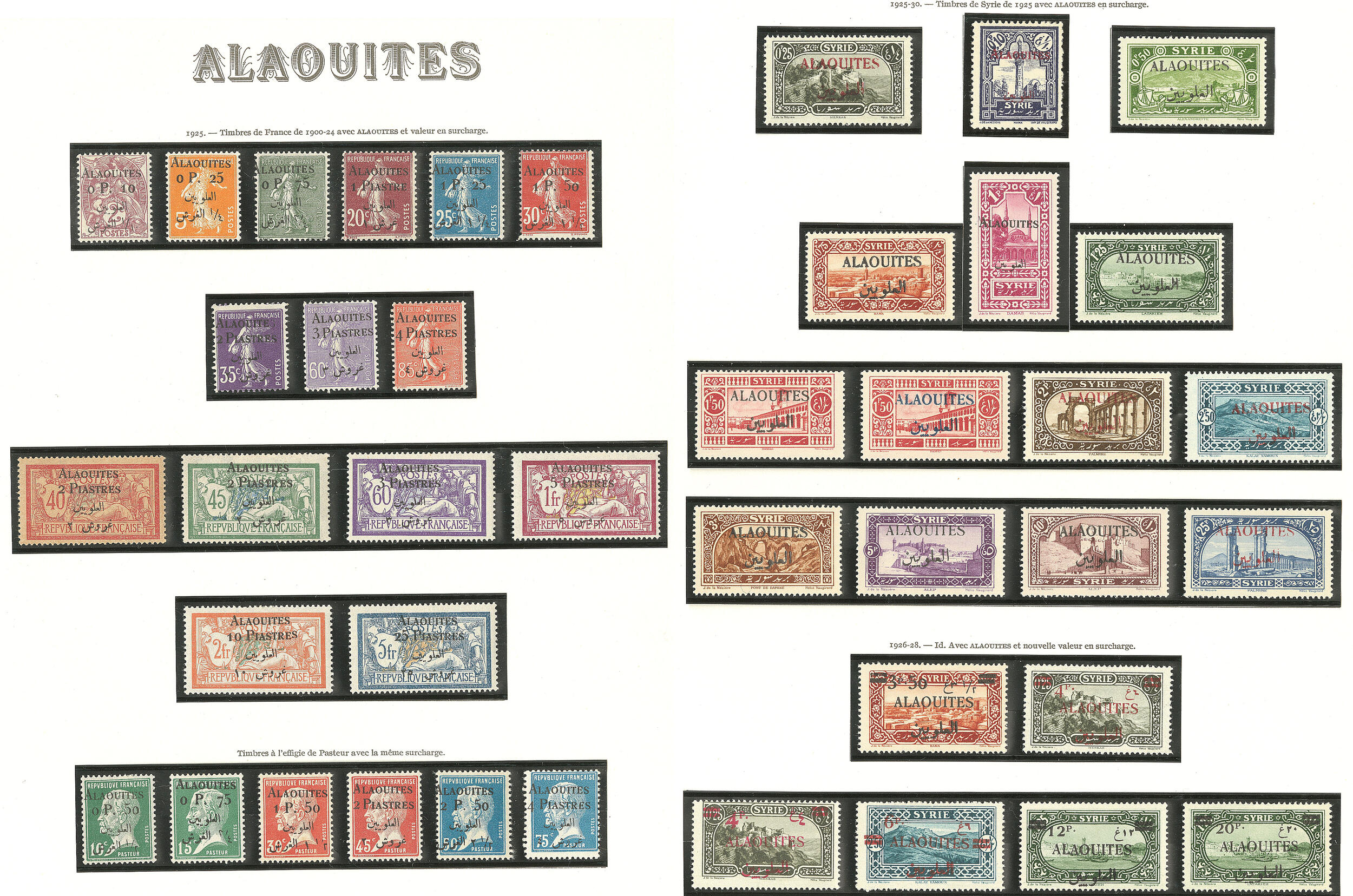 * Collection. 1925-1929 (Poste, PA, Taxe), complète. - TB (cote ...