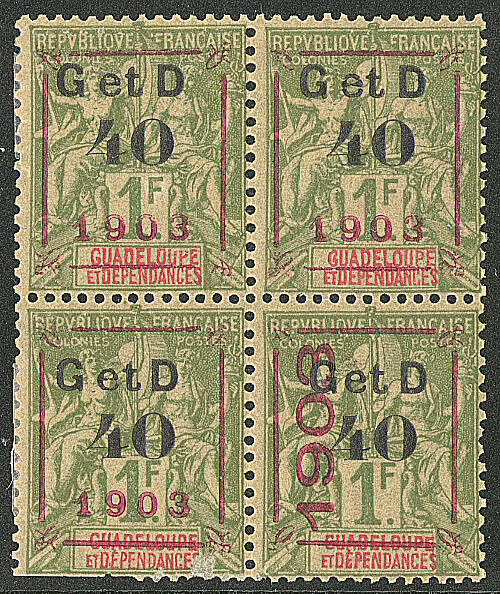 ** Nos 52G + 52H(3 dont deux), formant bloc de quatre, pos. ...