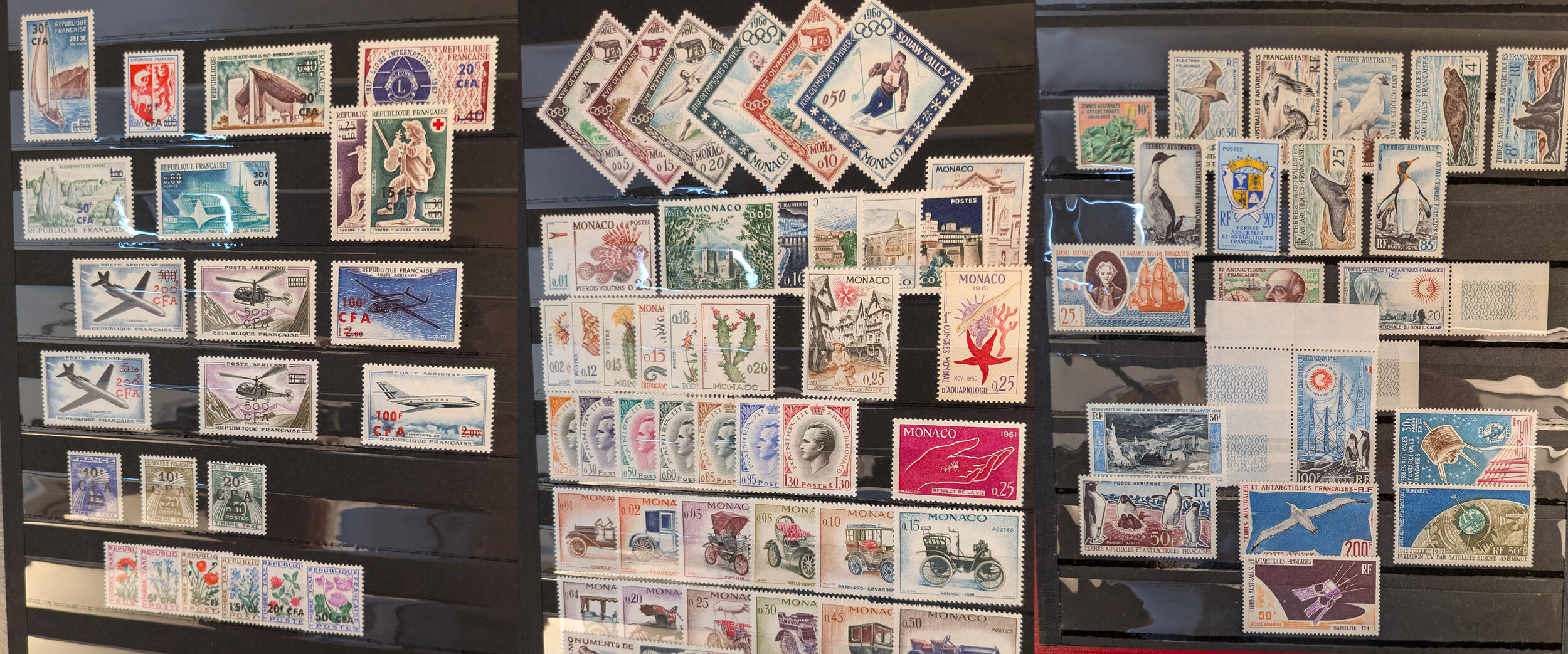 * 1908-1946 (Poste, PA), entre AEF et Wallis dont Andorre et Monaco. ...