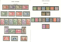 * Collection. 1892-1944 (Poste, Taxe), complète dont Palmiers. - TB ...