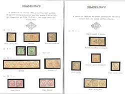 Précurseurs. Collection. Aigle 1852-1872, 27 ex dont 6 paires (dont ...
