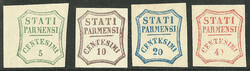 (*) Parme. Nos 12*, 13, 14, 15*. - TB (cote Yvert: 2050 €)