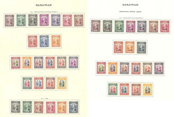* Sarawak. Collection. 1869-1957 (Poste), complète entre les N°1 et ...
