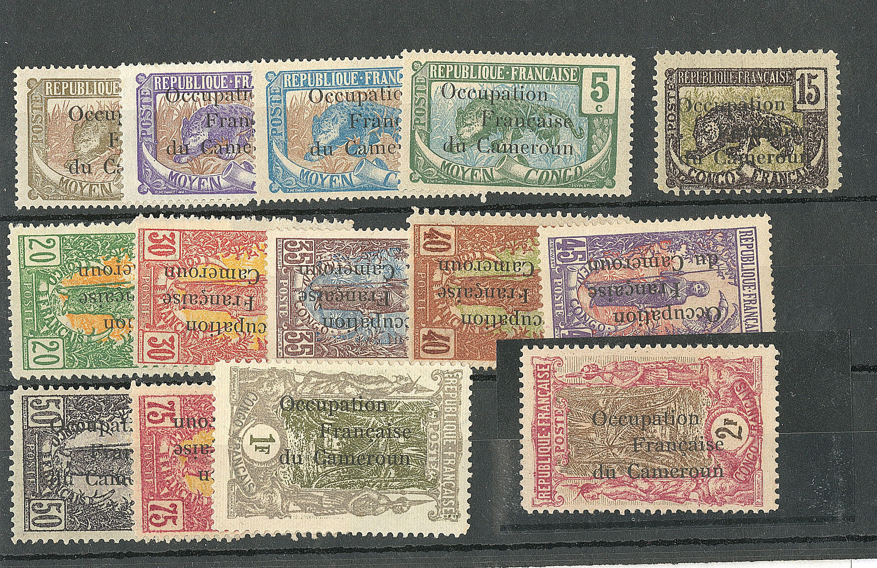 Occupation française. Nos 53 à 66. - TB (cote Yvert: 2000 €)