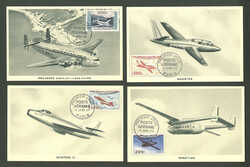 Lettre. Nos 30 à 33, sur 4 cartes maximum, obl 16.1.54. - TB