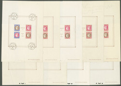 PEXIP. Nos 3 (15 dont 4 obl et 6 avec timbres), 3b (3 dont 2 avec ...