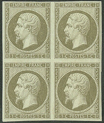 No 11a, bronze, bloc de quatre, très frais. - TB (cote Yvert: 1200 ...