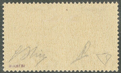 Vignette de propagande attenante. "Marine". Double surcharge dont une ...