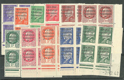 Annemasse. Nos 1 à 11, tous en bloc de quatre cdf daté, trois ex. - ...