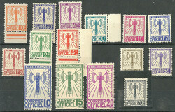 SERVICE. Francisque. Nos 1 à 15. - TB (cote Yvert: 3750 €)