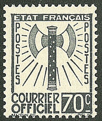 SERVICE. Francisque. Nos 1 à 15. - TB (cote Yvert: 3750 €)