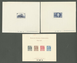 Epreuve collective Nos 270 à 273, Epreuves de luxe Nos 340 et 398 ...